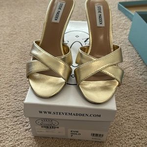 Steve Madden Gold heels.